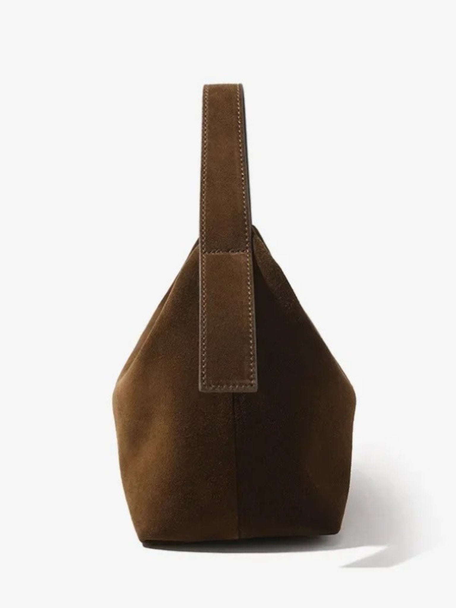 Elegant shoulder bag made from high-quality suede