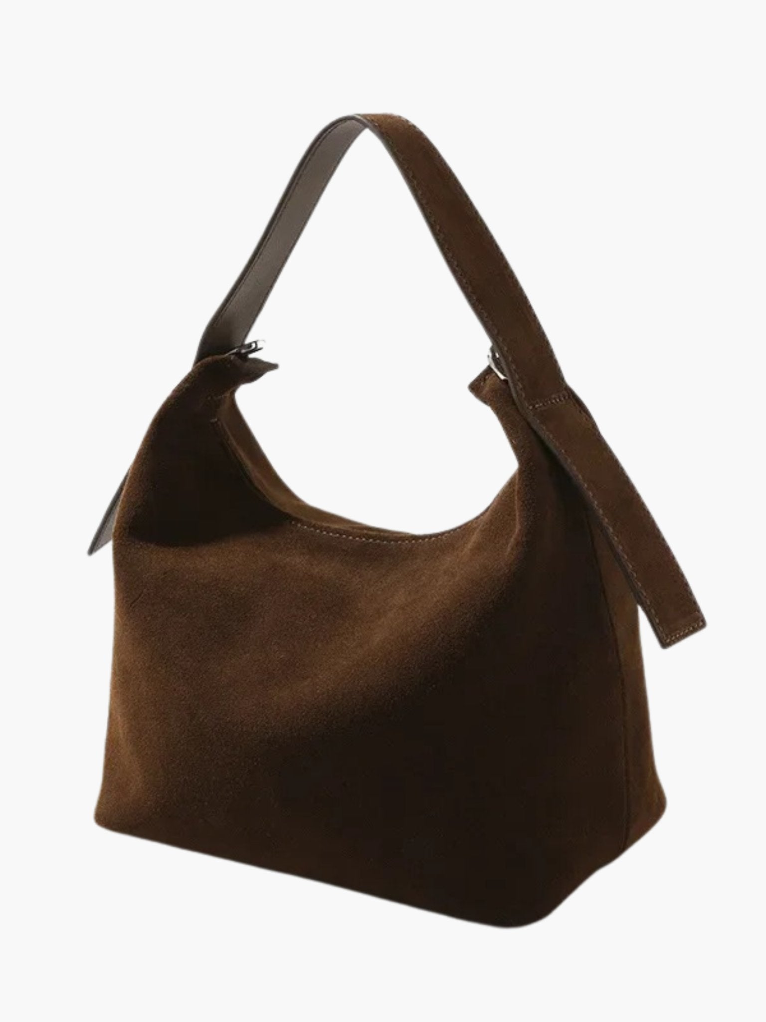 Elegant shoulder bag made from high-quality suede
