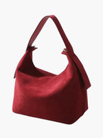Elegant shoulder bag made from high-quality suede
