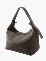 Elegant shoulder bag made from high-quality suede