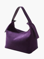 Elegant shoulder bag made from high-quality suede