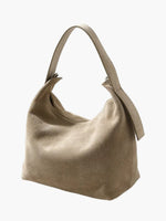 Elegant shoulder bag made from high-quality suede