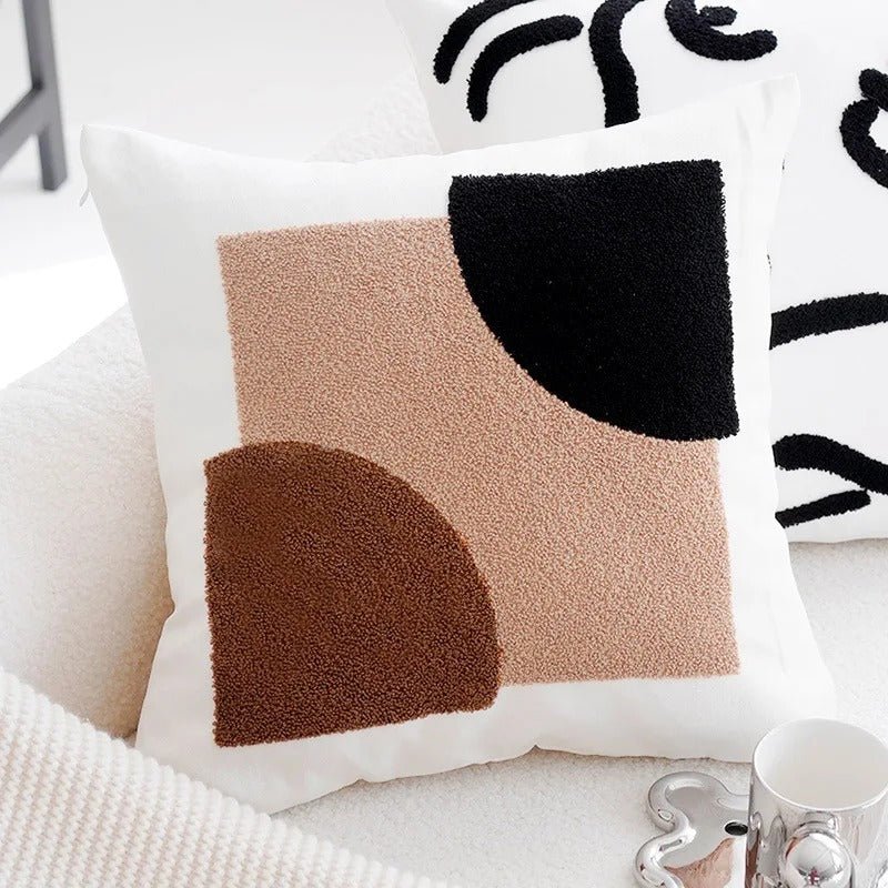 Retro Elegance Patchwork Cushion Cover