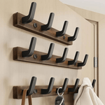 Stylish Wall Hook Made of Wood and Metal for Your Home