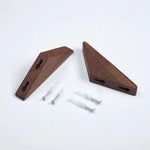 Walnut Wall Hooks Set for Elegant Storage Solutions