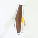 Walnut Wall Hooks Set for Elegant Storage Solutions