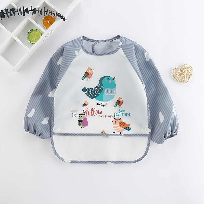 Babylätzchen mit langen Ärmeln – Wasserdichtes Schürzen-Design