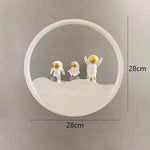 Wandlampe Astronaut mit TriColor LED-Beleuchtung - 28 cm x 28 cm