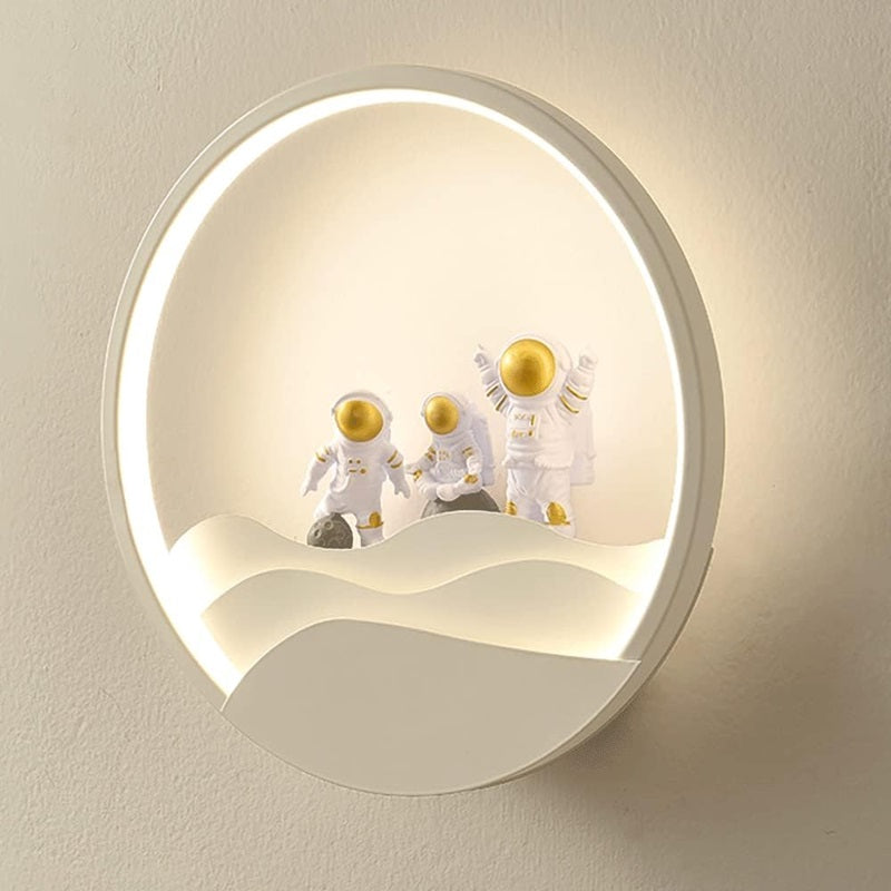 Wandlampe Astronaut mit TriColor LED-Beleuchtung - 28 cm x 28 cm