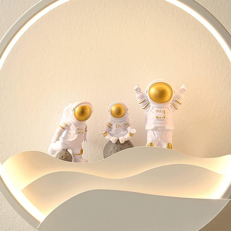 Wandlampe Astronaut mit TriColor LED-Beleuchtung - 28 cm x 28 cm