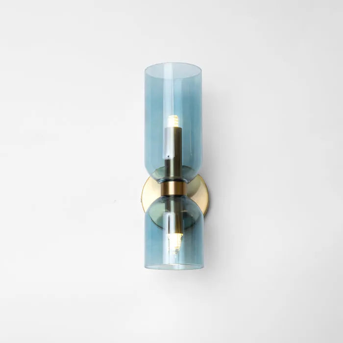 Modern Glass Wall Light with Double-Head LED