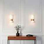 Modern Glass Wall Light with Double-Head LED