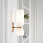 Modern Glass Wall Light with Double-Head LED