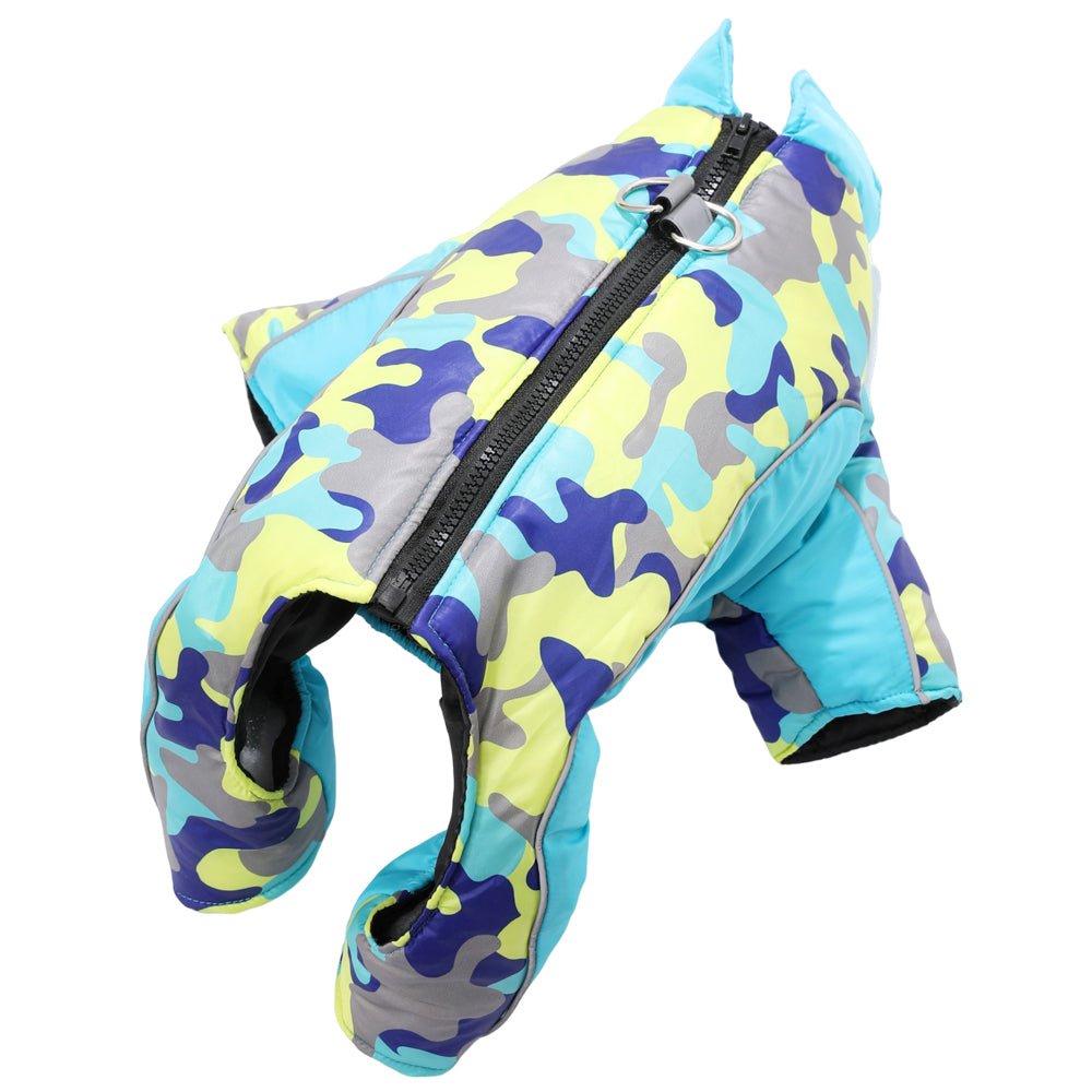 Waterproof Winter Coat for Dogs with Reflective Stripes