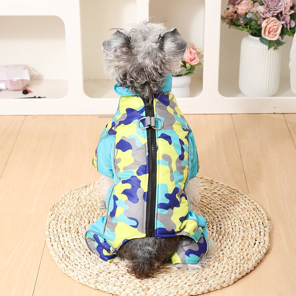 Waterproof Winter Coat for Dogs with Reflective Stripes