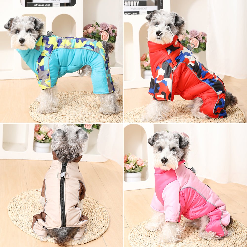 Waterproof Winter Coat for Dogs with Reflective Stripes