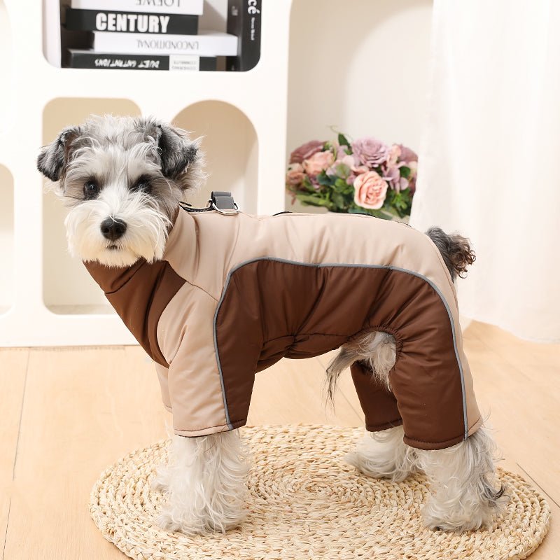 Waterproof Winter Coat for Dogs with Reflective Stripes