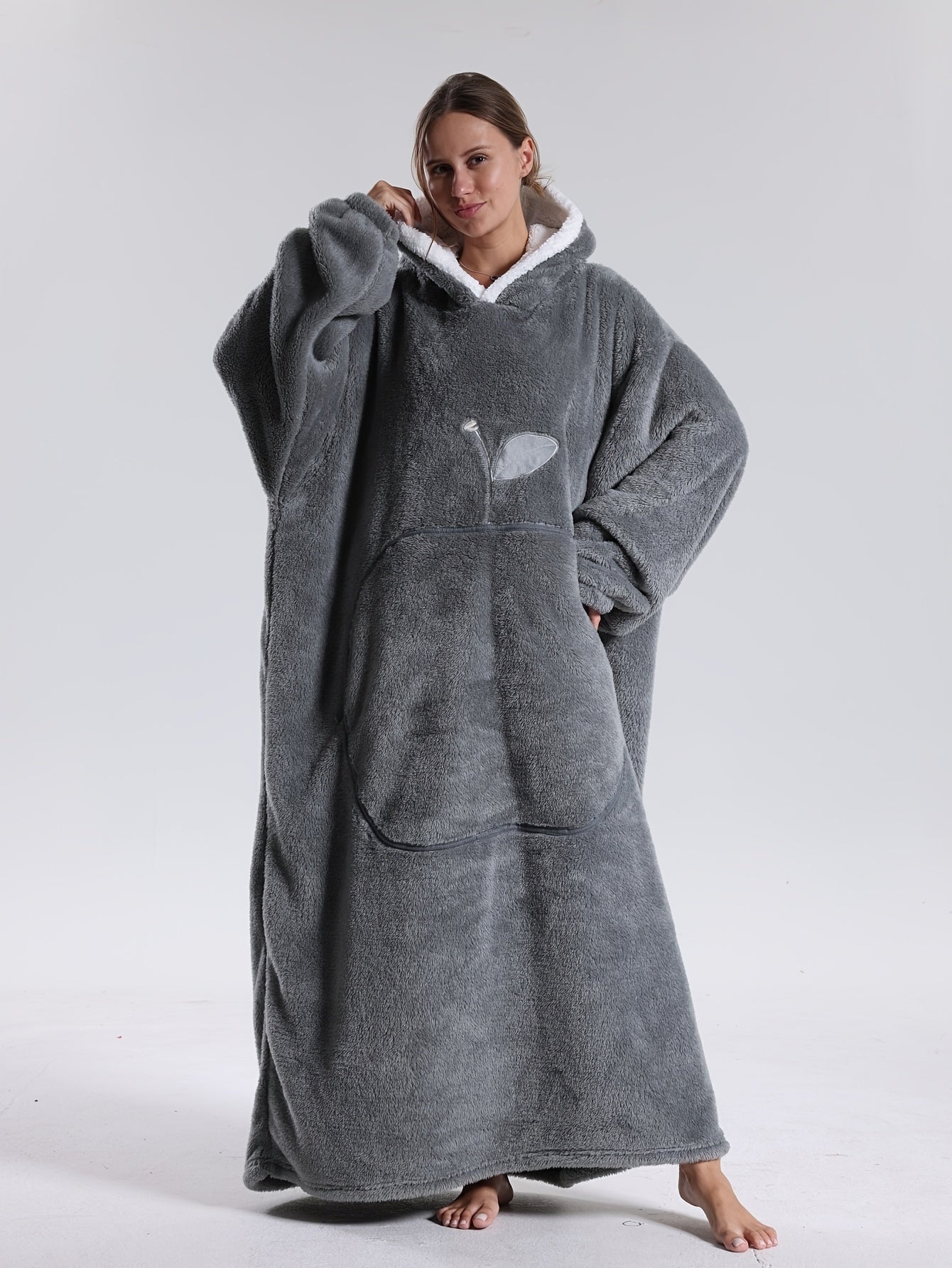 Kuschelige Hoodie Decke mit Ärmeln für ultimativen Komfort