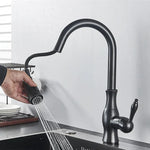 Flexibler Küchenwasserhahn mit ausziehbarem Brausekopf