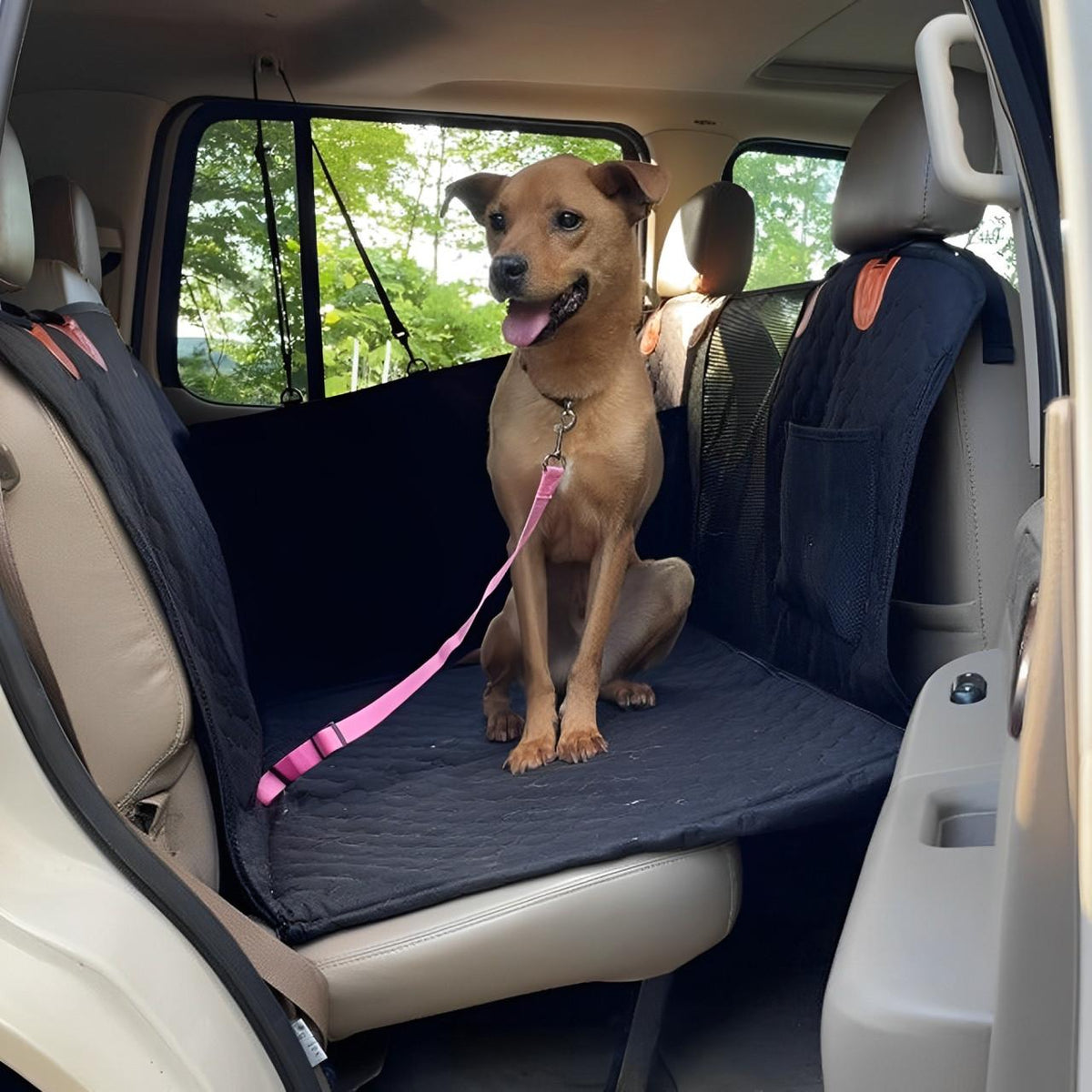 Auto Upholstery Protector - Dog Car Seat Cover with Door Shields