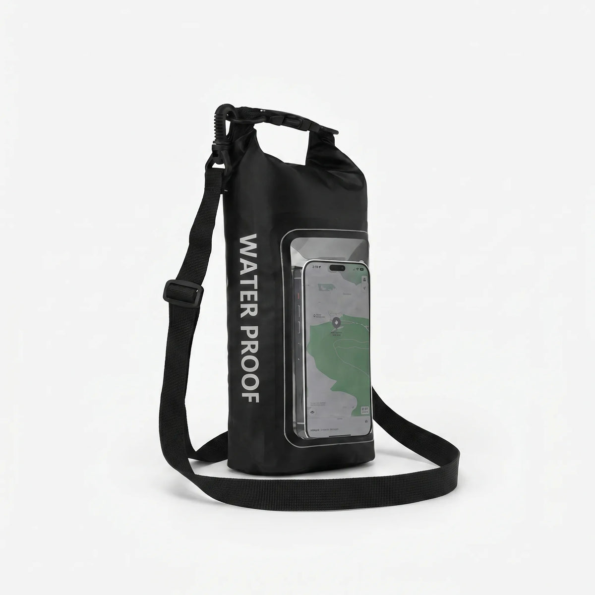 Dry Bag for Outdoor Activities - Waterproof Roll-Top Design with Phone Pocket