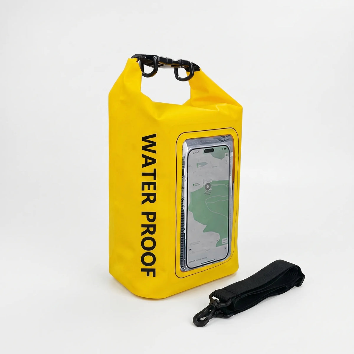 Dry Bag for Outdoor Activities - Waterproof Roll-Top Design with Phone Pocket