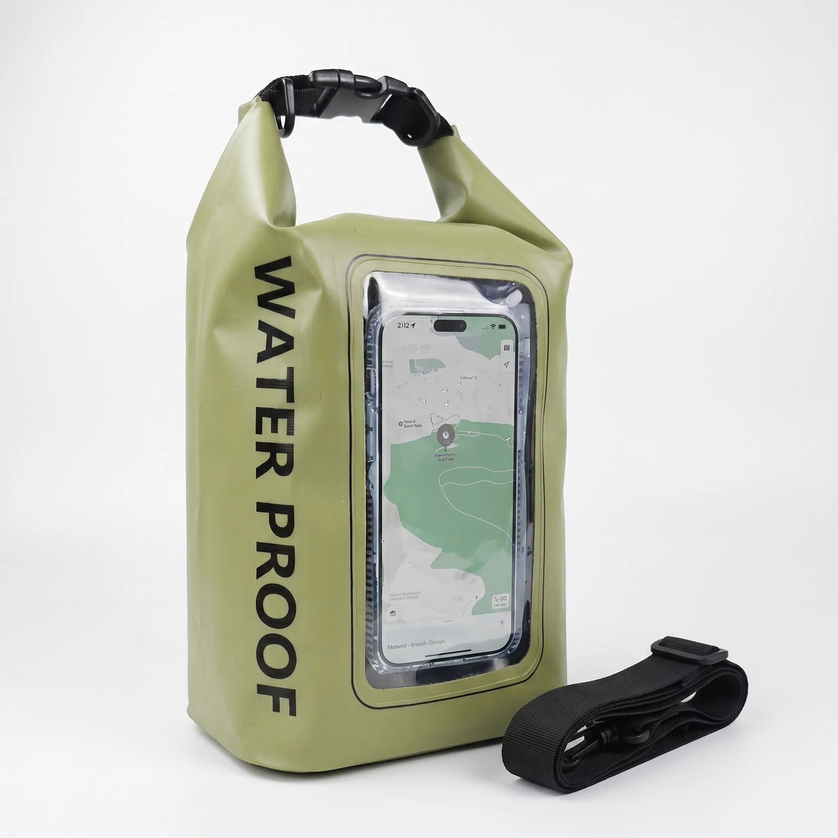 Dry Bag for Outdoor Activities - Waterproof Roll-Top Design with Phone Pocket