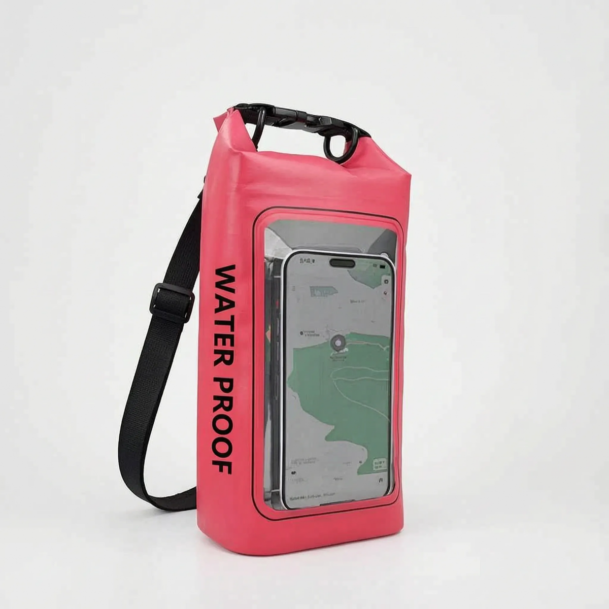 Dry Bag for Outdoor Activities - Waterproof Roll-Top Design with Phone Pocket