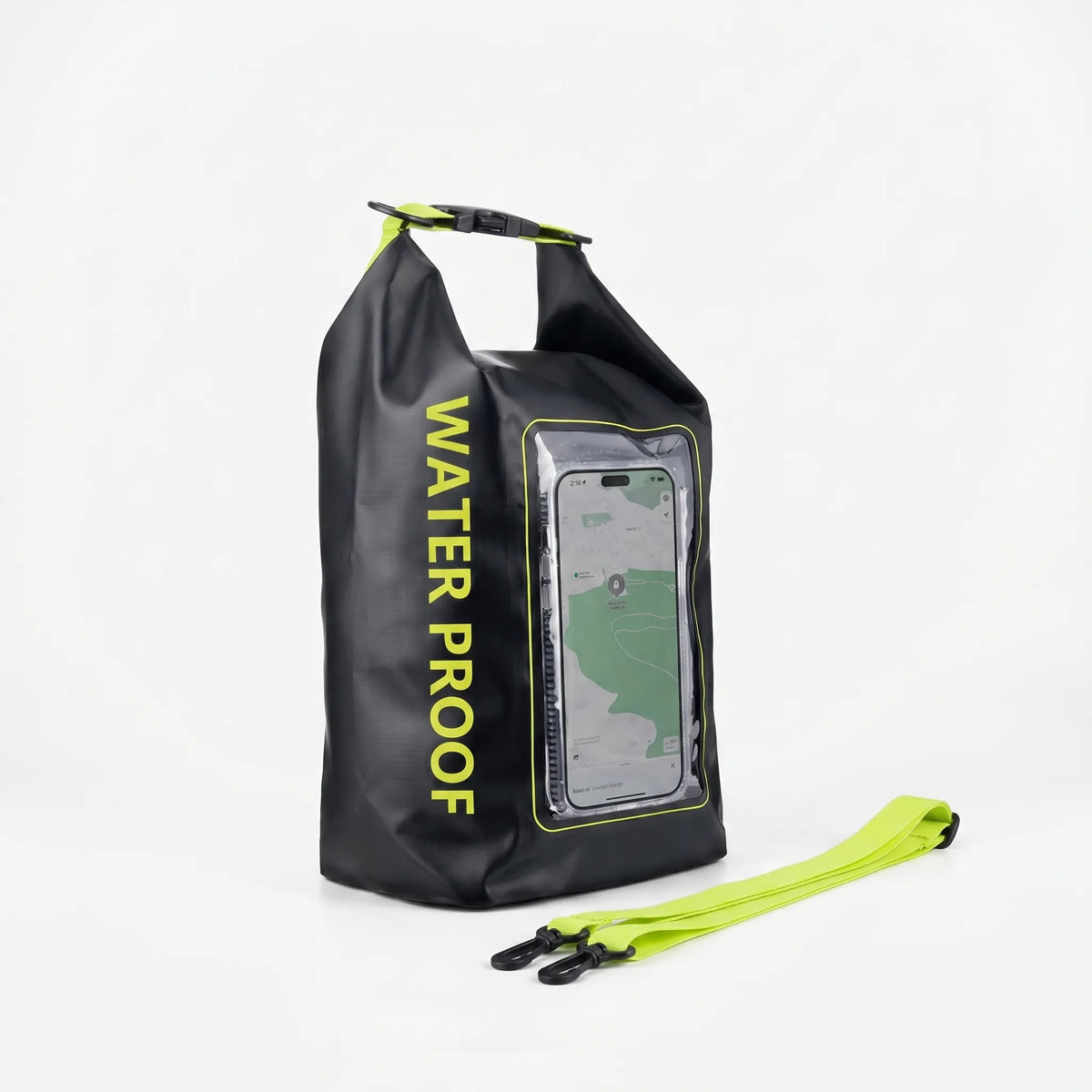 Dry Bag for Outdoor Activities - Waterproof Roll-Top Design with Phone Pocket
