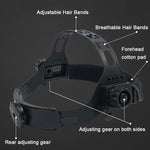 Schweißhelm mit Auto-Dunkelung und Stirnlampe