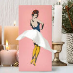 Tissue Box Cover with Whimsical Dancer Design for Home Decoration