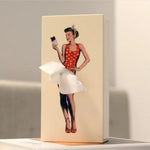 Tissue Box Cover with Whimsical Dancer Design for Home Decoration