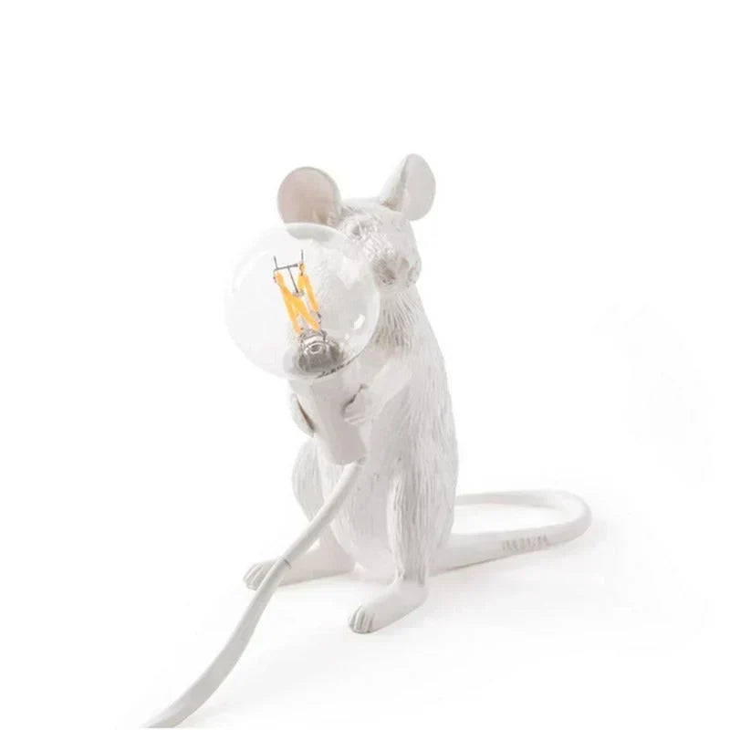 Unique Home Decor Accent Lamp in Whimsical Mouse Design
