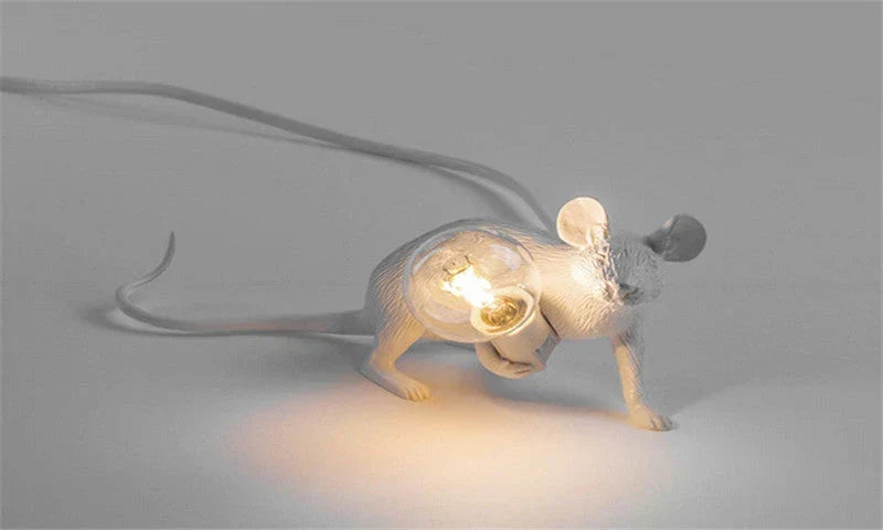 Unique Home Decor Accent Lamp in Whimsical Mouse Design