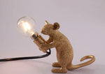 Unique Home Decor Accent Lamp in Whimsical Mouse Design