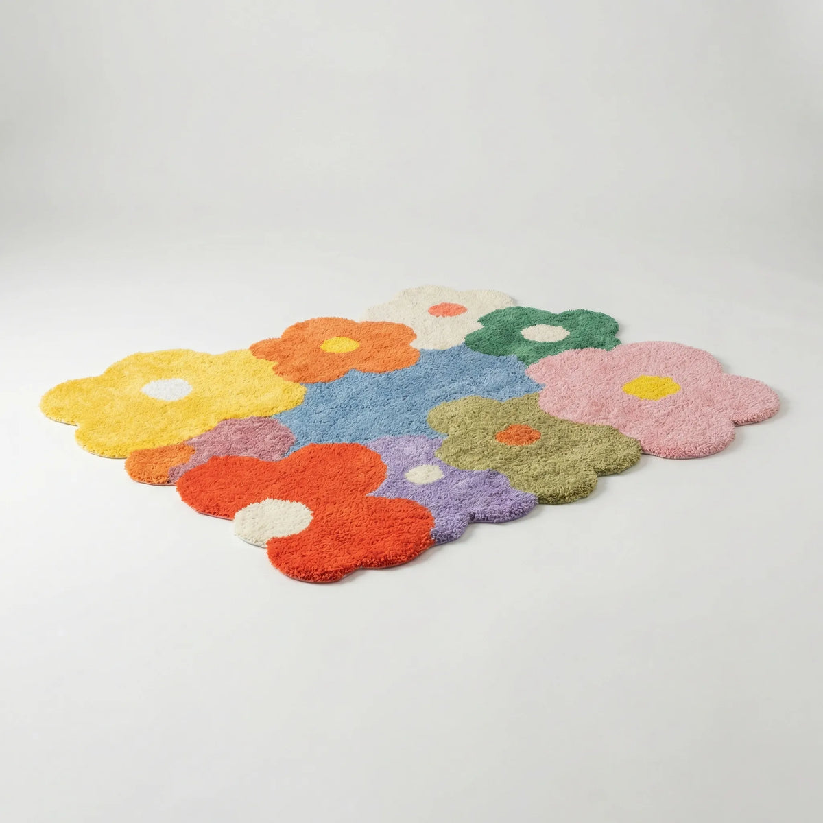 Meadow Design Area Rug – Floral Pattern for Home Interiors
