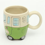 GroovyCup Campingbecher – Retro Keramik Kaffeetasse 330ml