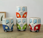 GroovyCup Campingbecher – Retro Keramik Kaffeetasse 330ml