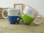 GroovyCup Campingbecher – Retro Keramik Kaffeetasse 330ml