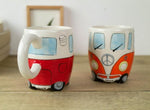 GroovyCup Campingbecher – Retro Keramik Kaffeetasse 330ml