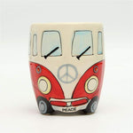 GroovyCup Campingbecher – Retro Keramik Kaffeetasse 330ml
