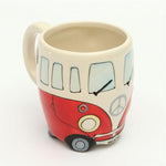 GroovyCup Campingbecher – Retro Keramik Kaffeetasse 330ml