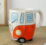 GroovyCup Campingbecher – Retro Keramik Kaffeetasse 330ml