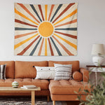Wandteppich mit sonnigem Motiv für ein harmonisches Ambiente