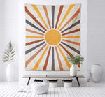 Wandteppich mit sonnigem Motiv für ein harmonisches Ambiente