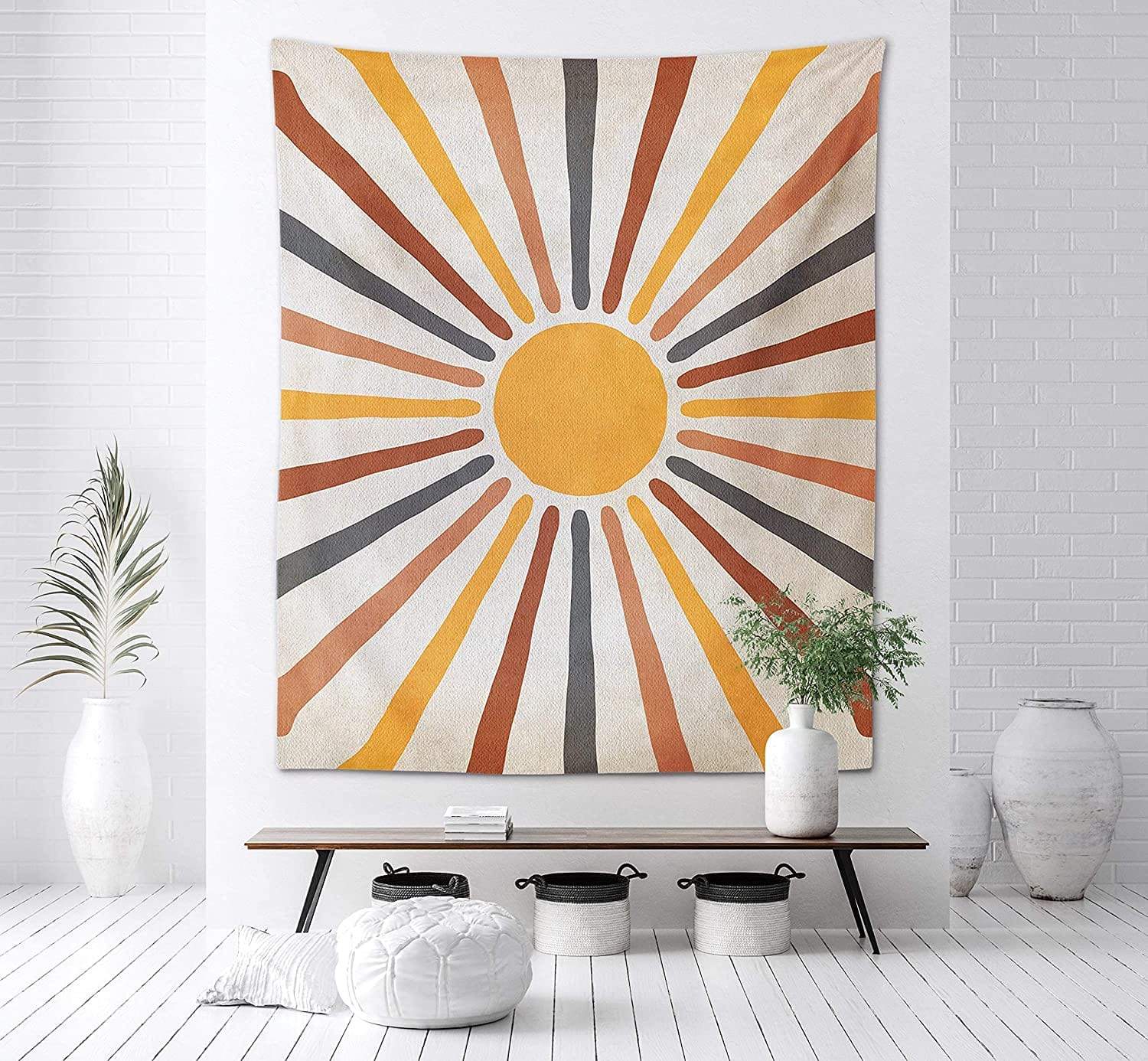 Wandteppich mit sonnigem Motiv für ein harmonisches Ambiente