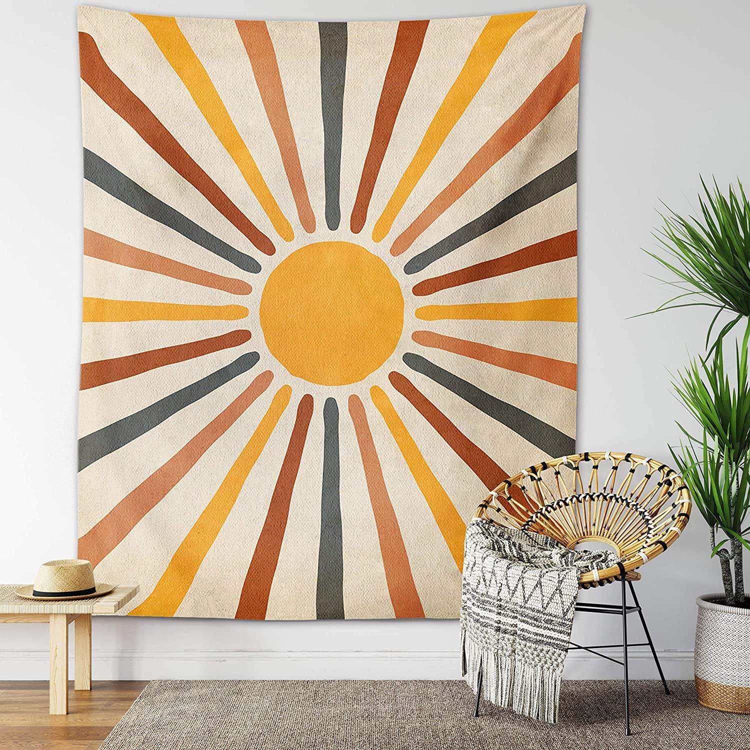 Wandteppich mit sonnigem Motiv für ein harmonisches Ambiente
