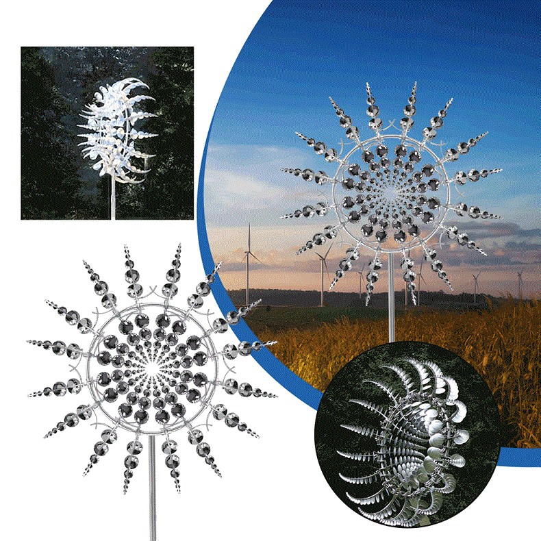 Eleganter Windspinner aus Metall für Ihren Garten