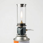 Outdoor Camping Lamp with Windproof Gas Candle for Ambiance
