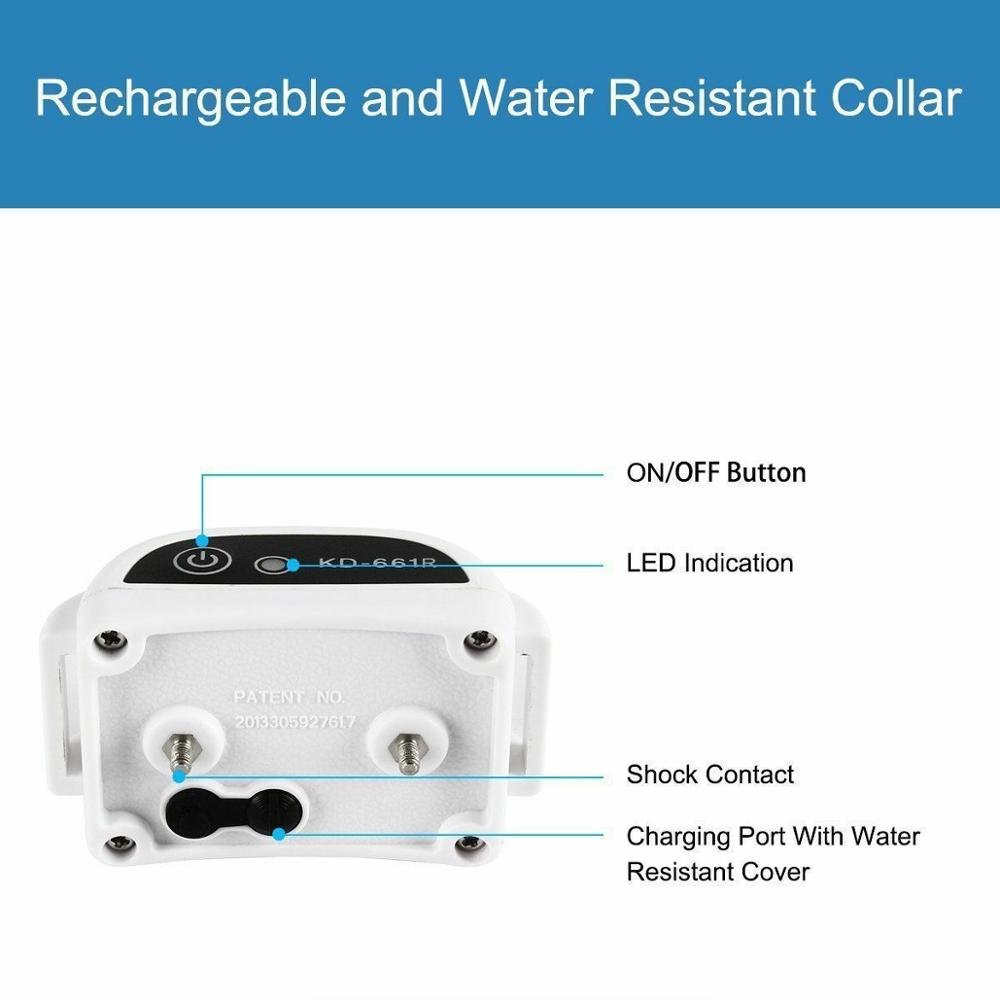 Drahtloses Hundezäun-System – Wiederaufladbarer wasserdichter Halsband für sichere Grenzen